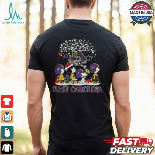 Peanuts East Carolina Pirates It’s The Most Wonderful Time Of The Year Winter Shirt