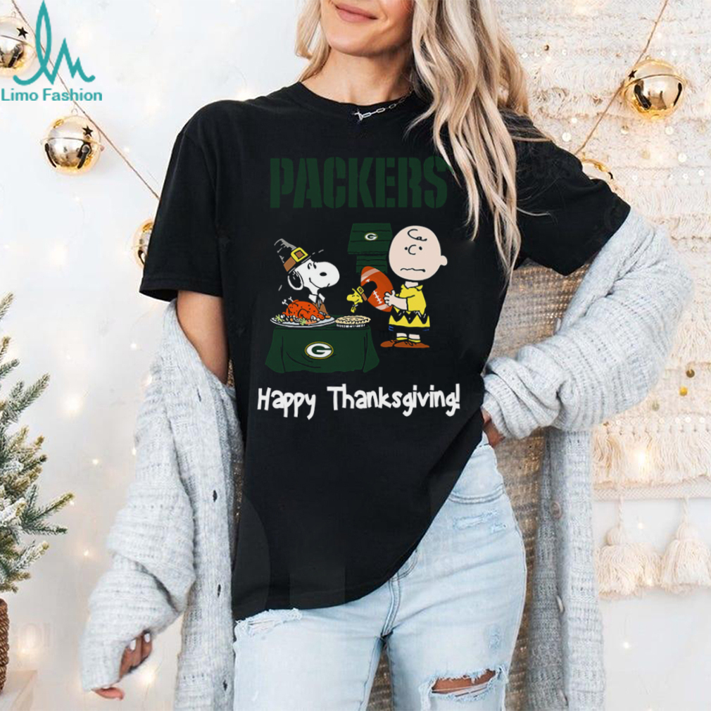 Peanuts Green Bay Packers Football Happy Thanksgiving T Shirt Peanuts Green Bay Packers Football Happy Thanksgiving T Shirt