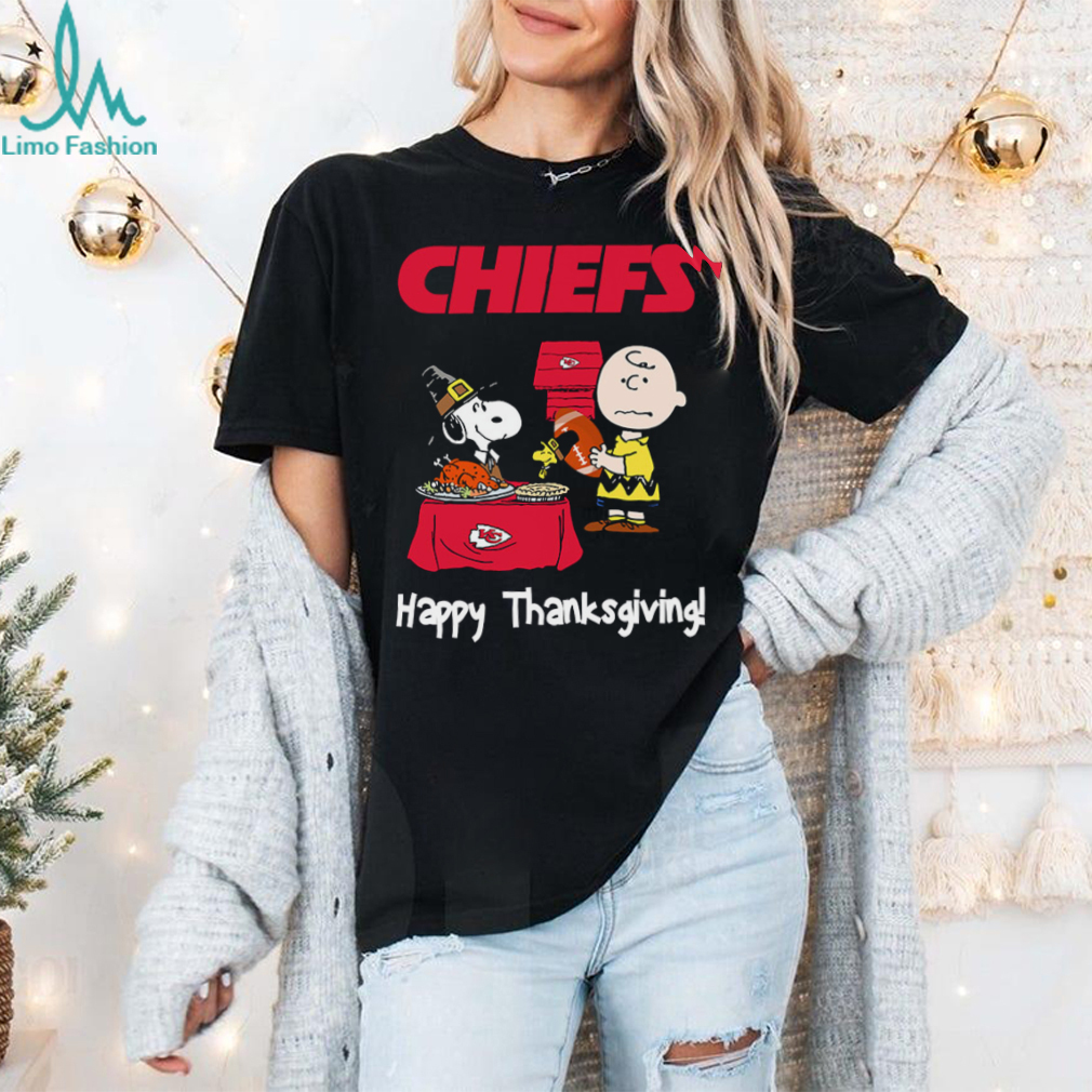 Peanuts Kansas City Chiefs Football Happy Thanksgiving T Shirt Peanuts Kansas City Chiefs Football Happy Thanksgiving T Shirt