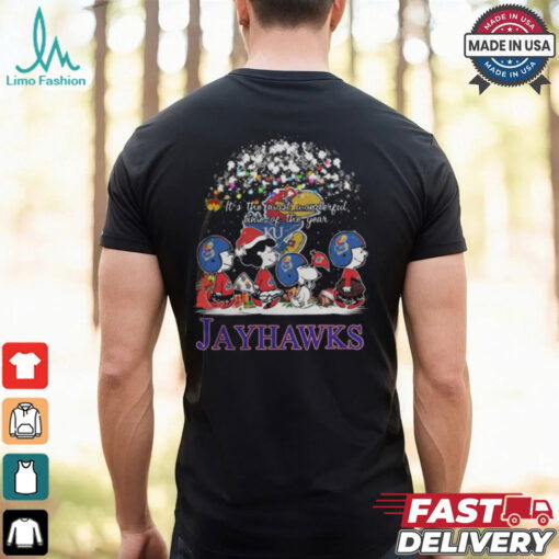 Peanuts Kansas Jayhawks It’s The Most Wonderful Time Of The Year Winter Shirt