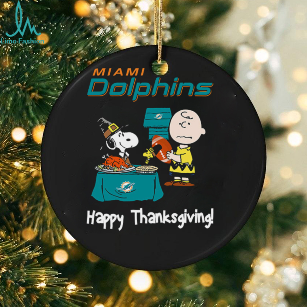 Peanuts Miami Dolphins Football Happy Thanksgiving T Shirt Peanuts Miami Dolphins Football Happy Thanksgiving T Shirt