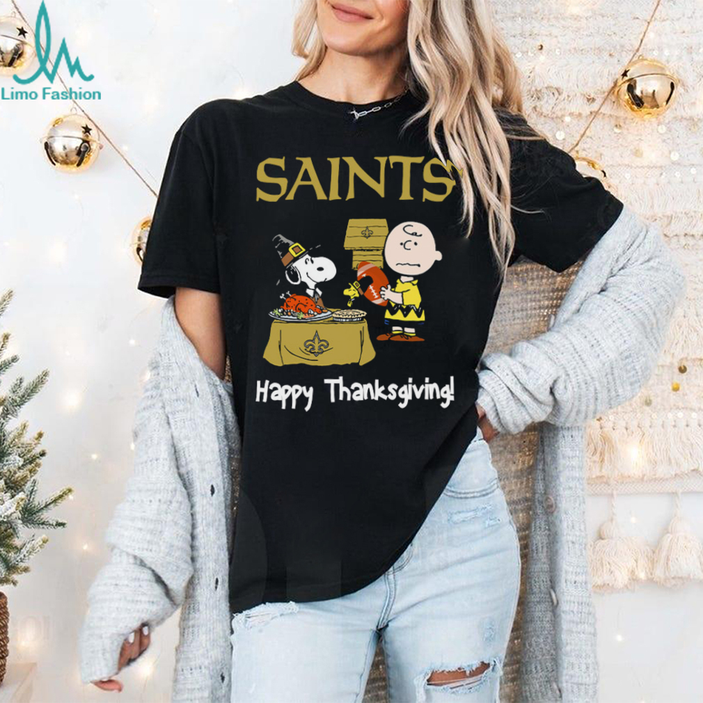 Peanuts New Orleans Saints Football Happy Thanksgiving T Shirt Peanuts New Orleans Saints Football Happy Thanksgiving T Shirt