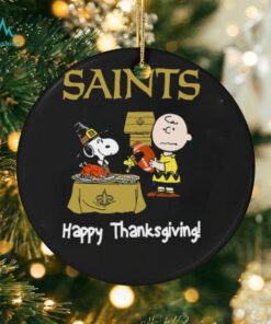 Peanuts New Orleans Saints Football Happy Thanksgiving T Shirt