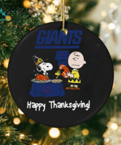 Peanuts New York Giants Football Happy Thanksgiving T Shirt