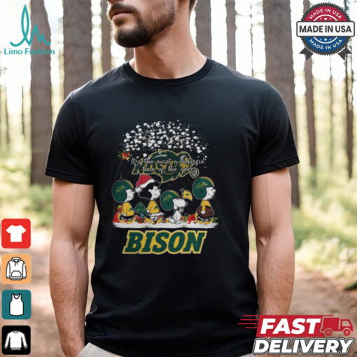 Peanuts North Dakota State Bison It’s The Most Wonderful Time Of The Year Winter Shirt