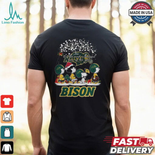 Peanuts North Dakota State Bison It’s The Most Wonderful Time Of The Year Winter Shirt