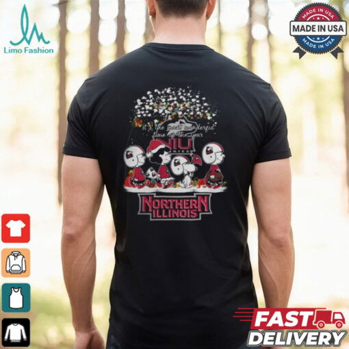 Peanuts Northern Illinois Huskies It’s The Most Wonderful Time Of The Year Winter Shirt