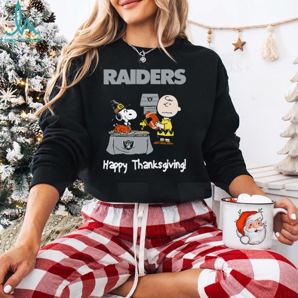 Peanuts Oakland Raiders Football Happy Thanksgiving T Shirt Peanuts Oakland Raiders Football Happy Thanksgiving T Shirt