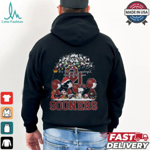 Peanuts Oklahoma Sooners It’s The Most Wonderful Time Of The Year Winter Shirt