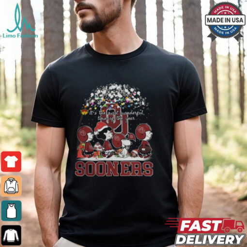 Peanuts Oklahoma Sooners It’s The Most Wonderful Time Of The Year Winter Shirt