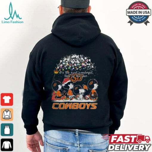 Peanuts Oklahoma State Cowboys It’s The Most Wonderful Time Of The Year Winter Shirt
