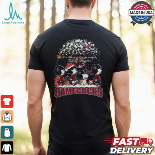 Peanuts South Carolina Gamecocks It’s The Most Wonderful Time Of The Year Winter Shirt