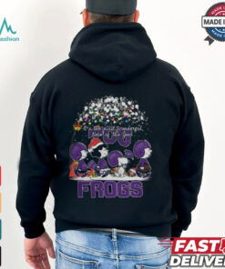 Peanuts TCU Horned Frogs It’s The Most Wonderful Time Of The Year Winter Shirt