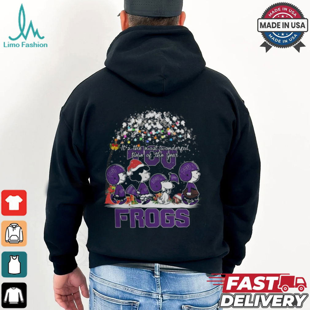 Peanuts TCU Horned Frogs It’s The Most Wonderful Time Of The Year Winter Shirt Peanuts TCU Horned Frogs It’s The Most Wonderful Time Of The Year Winter Shirt