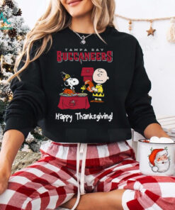 Peanuts Tampa Bay Buccaneers Football Happy Thanksgiving T Shirt