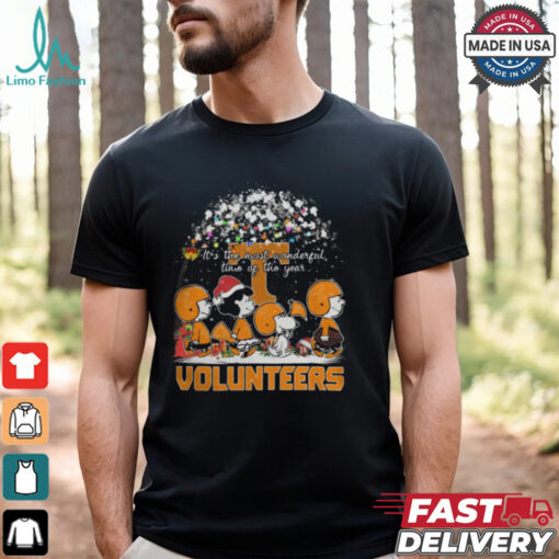 Peanuts Tennessee Volunteers It’s The Most Wonderful Time Of The Year Winter Shirt