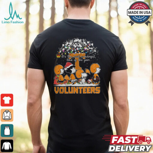 Peanuts Tennessee Volunteers It’s The Most Wonderful Time Of The Year Winter Shirt