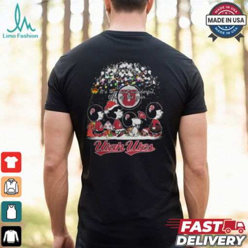 Peanuts Utah Utes It’s The Most Wonderful Time Of The Year Winter Shirt