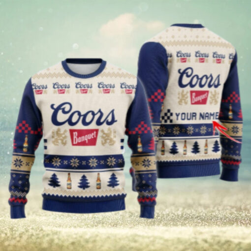 Personalized Coors Banquet Classic Ugly Christmas Sweater
