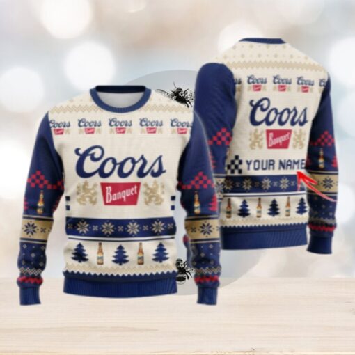 Personalized Coors Banquet Classic Ugly Christmas Sweater