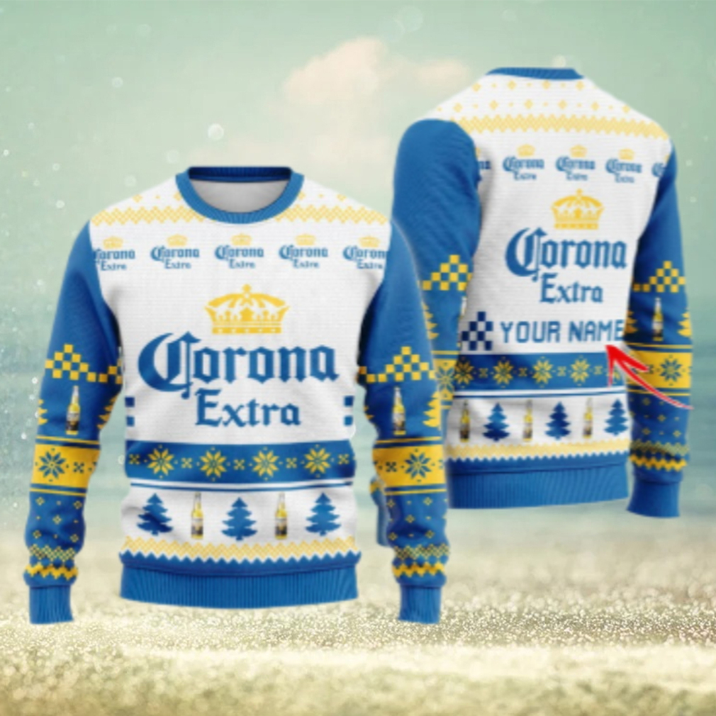 Personalized Corona Extra Classic Ugly Christmas Sweater Personalized Corona Extra Classic Ugly Christmas Sweater