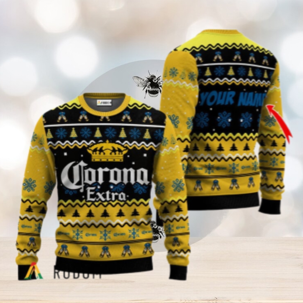 Personalized Corona Extra Holiday Cheer Ugly Sweater Personalized Corona Extra Holiday Cheer Ugly Sweater