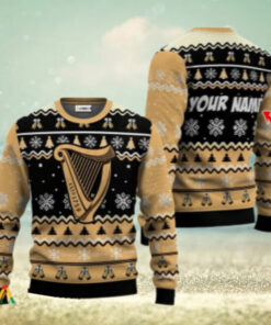 Personalized Guinness Beer Holiday Cheer Ugly Sweater