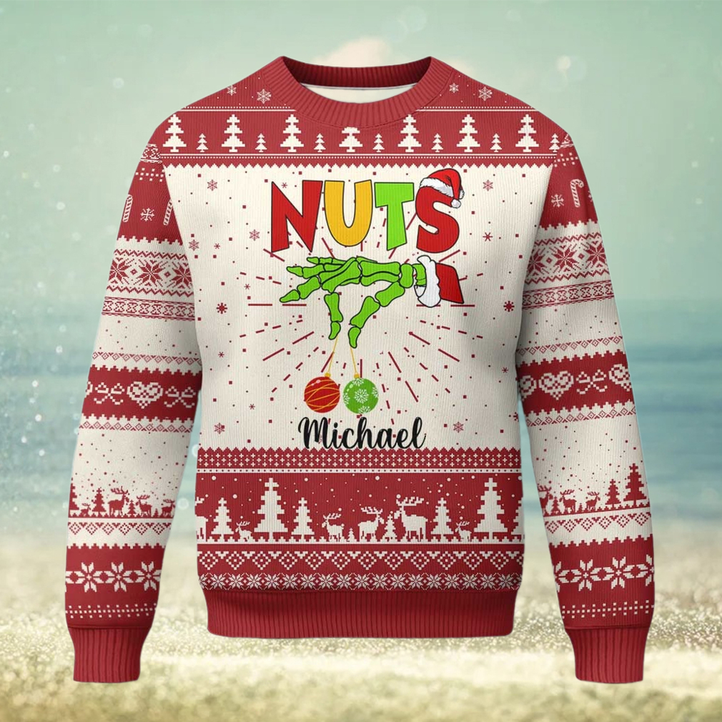 Personalized Matching Couple Ugly Christmas Sweater Custom Name Chestnuts Xmas Funny Nuts TS02 Personalized Matching Couple Ugly Christmas Sweater Custom Name Chestnuts Xmas Funny Nuts TS02