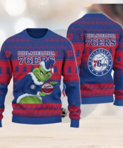 Philadelphia 76ers Grinch Christmas Ugly Sweater