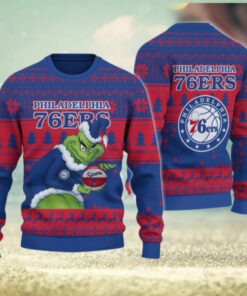 Philadelphia 76ers Grinch Christmas Ugly Sweater