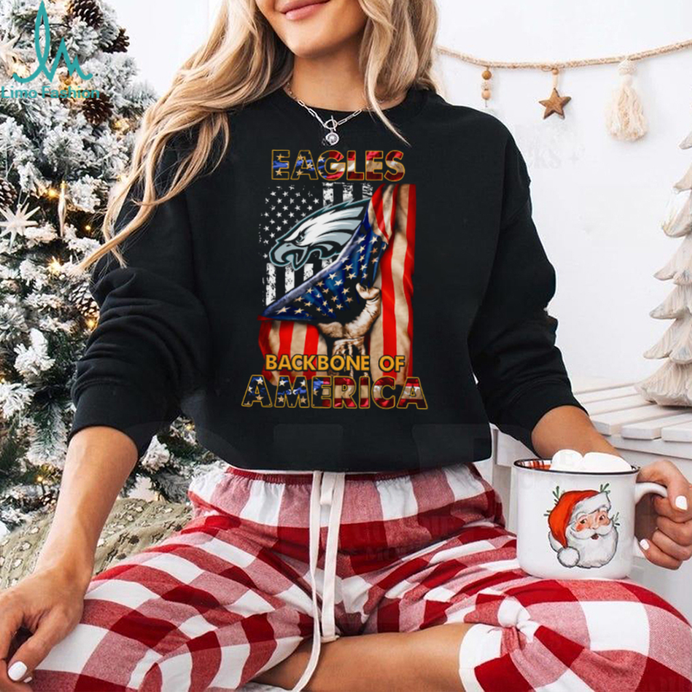 Philadelphia Eagles Backbone Of America NFL Football T Shirt Philadelphia Eagles Backbone Of America NFL Football T Shirt