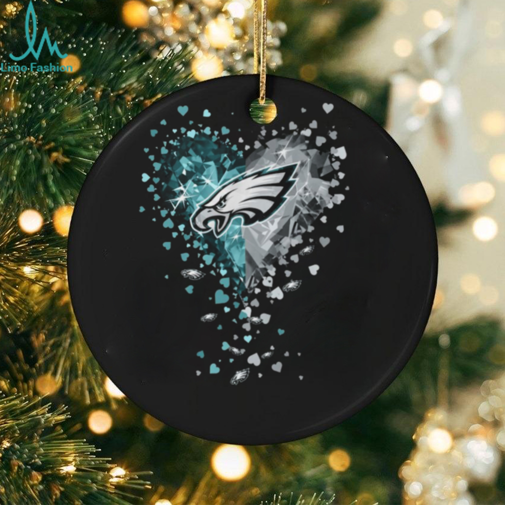 Philadelphia Eagles Crystal Heart Shirt Philadelphia Eagles Crystal Heart Shirt