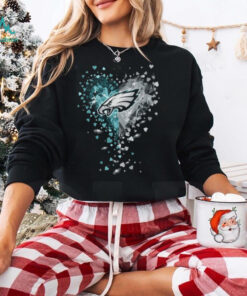 Philadelphia Eagles Crystal Heart Shirt