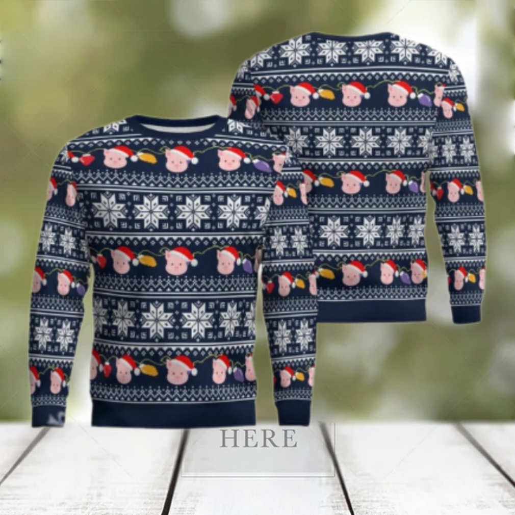 Pig Snowfalke Christmas Ugly Sweater Pig Snowfalke Christmas Ugly Sweater