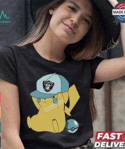 Pikachu Las Vegas Raiders Graphic T Shirt