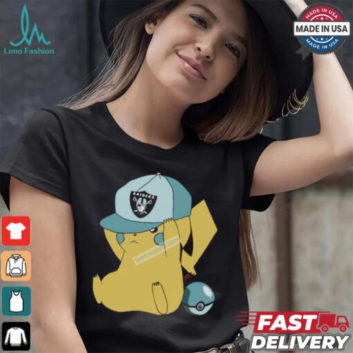Pikachu Las Vegas Raiders Graphic T Shirt