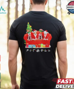 Pit Bull Friends Merry Christmas shirt