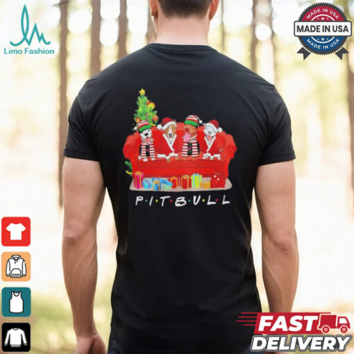 Pit Bull Friends Merry Christmas shirt