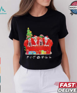 Pit Bull Friends Merry Christmas shirt