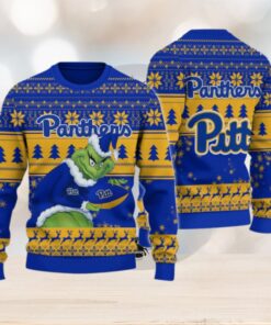 Pittsburgh Panthers Grinch Ugly Christmas Sweater
