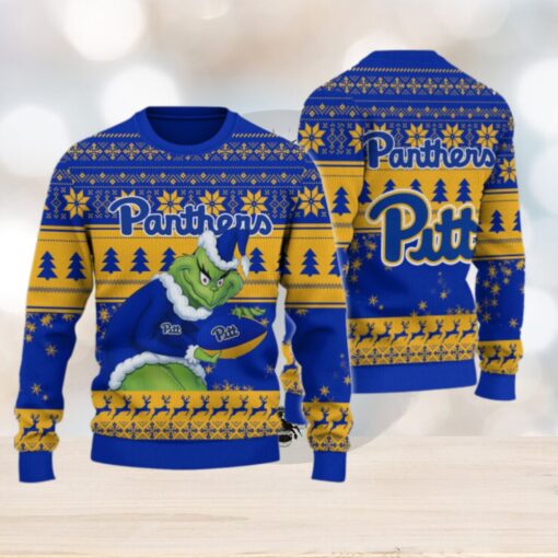 Pittsburgh Panthers Grinch Ugly Christmas Sweater