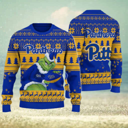 Pittsburgh Panthers Grinch Ugly Christmas Sweater