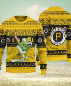 Pittsburgh Pirates Grinch Christmas Ugly Sweater
