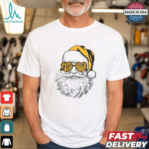Pittsburgh Santa with Sunglasses T shirt