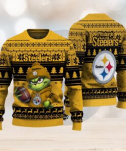 Pittsburgh Steelers The Grinch Ugly Christmas Sweater NFL Xmas Gift