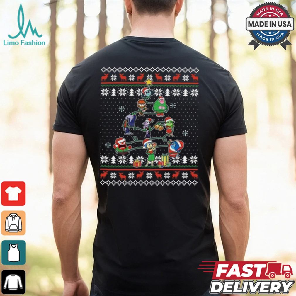 Pixar Inside Out 2 Characters Christmas Tree Light Shirt Pixar Inside Out 2 Characters Christmas Tree Light Shirt