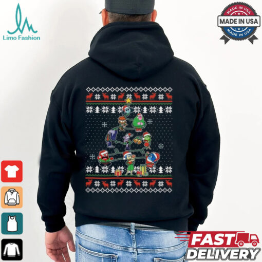 Pixar Inside Out 2 Characters Christmas Tree Light Shirt