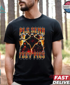 Pls Send Feet Pics Death Reaper Flames Vintage Shirt