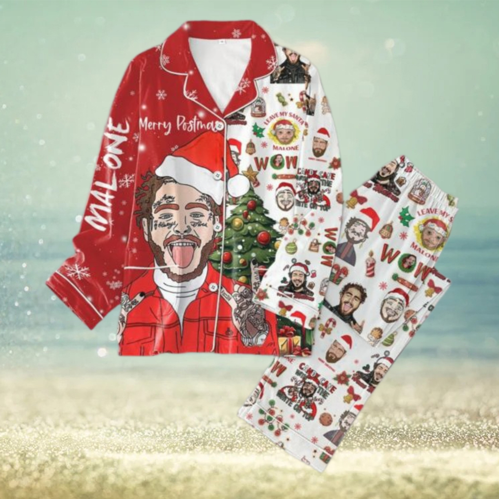 Post Malone Merry Postmas Pajamas Set Post Malone Merry Postmas Pajamas Set