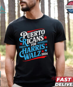Puerto Ricans For Harris Walz 2024 T Shirts